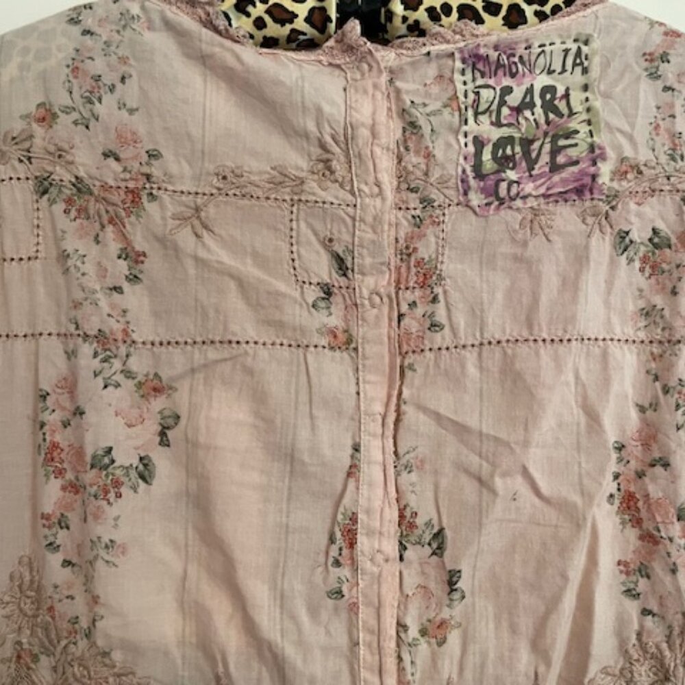 Magnolia Pearl Pink Floral Midi Dress - Picture 12 of 15